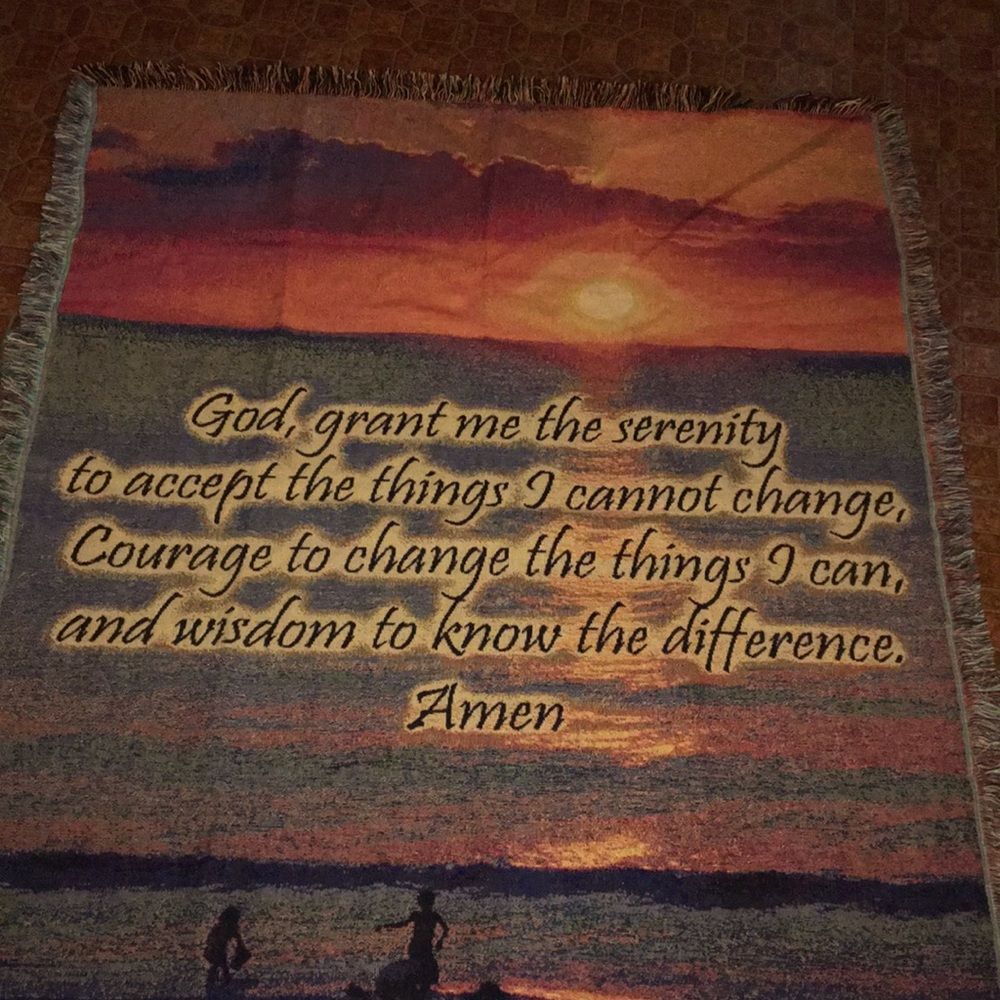 NWOT God Grant Me The Serenity Throw ♥️